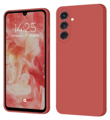 Produktbild von Hülle für Samsung Galaxy S24 Case Cover Bumper Smartphone Softgrip Schutzhülle Farbe: Rot