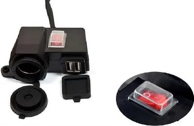 Obrázek produktu pro Dvojitá nabíječka USB pro motocykly 2A Vodotěsná IP54 Extremestyle MUS04