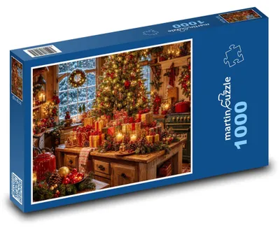 Produktbild von Puzzle 1000 Weihnachtsküche mit Gebäck - martinpuzzle