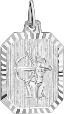 Produktbild von V Anhänger Sternzeichen Schütze 925/- Sterling Silber 2,2cm weiß 203240121SC