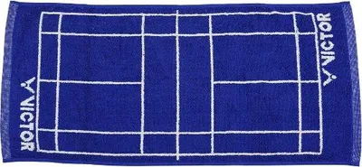 Productafbeelding van VICTOR Handdoek, klein, blauw-wit, 35x75 cm