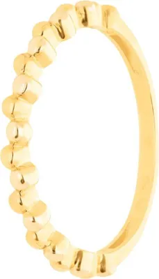 Produktbild von SuzanGold Goldring Damen Echtgold Popcorn Ring 375 Gelbgold im Kugeldesign