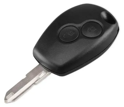 Immagine prodotto di Custodia chiave auto Techstar® compatibile con Renault Clio, Megane, Scenic, Laguna, Dacia Logan, Duster, Sandero, 2 pulsanti, NE73