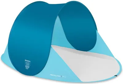 Produktbild von Iglu Strandzelt 1 Person Blau wasserdicht Fiberglas Polyester 85x195x100 cm