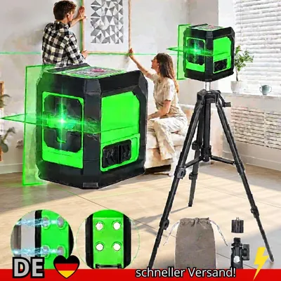 Produktbild von HILDA Laser Wasserwaage 2 Linien Grün Magnetisch