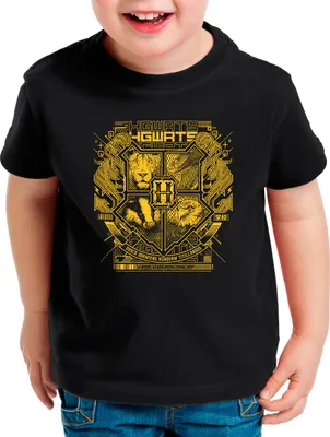Produktbild von BaumwolleCloud Wizardry School Kinder T-Shirt eule harry zauberstab besen zauberschule