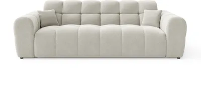 Produktbild von LetSit Sofa Andrea 3 Raven 3-Sitzer Sofa Couch Zierpolsterung Freistehendes Lounge Sofa Bequem zum Entspannen Für Wohnzimmer Wartezimmer Büro Beige