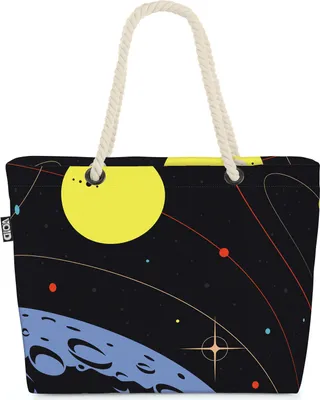 Produktbild von VOID Galaxis Weltraum Weltall Strandtasche Shopper 58x38x16cm 23L XXL Einkaufstasche Tasche Reisetasche Beach Bag