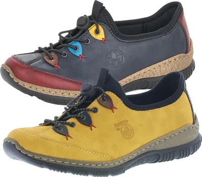 Produktbild von Rieker N3271 Damen Schuhe Halbschuhe Sneaker , Größe:39 EU, Farbe:Gelb