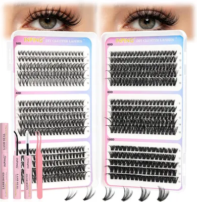 Produktbild von Wimperextensions Set, 570 Stück, 30D-100D D Curl, Volumen, für Zuhause