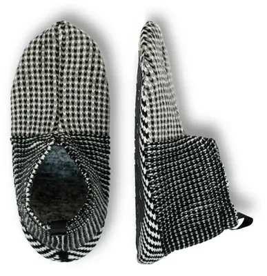 Produktbild von Stoppersocken Damen Herren Kuschelsocken Hüttenschuhe 38-40/41-43 Antirutsch Haussocken Winter Merino Wolle Schwarz