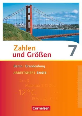 Obrázek produktu pro Zahlen und Größen 7. Schuljahr - Berlin und Brandenburg - Arbeitsheft Basis mit Online-Lösungen
