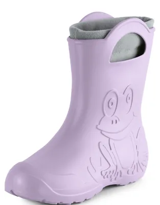 Produktbild von Ladeheid Damen federleichte Eva Gummistiefel Regenschuhe gefüttert LA-CA-12 (Helllila, 38/39 EU)
