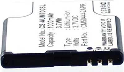 Produktbild von Akku für amplicomms PowerTel M6900 Li-Ion 3,7 Volt 1000 mAh schwarz.