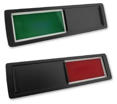 Obrázek produktu pro Posuvná cedule CombiCraft se „zeleno-červenou“ v černé barvě 178 x 50 mm - sada 5 ks