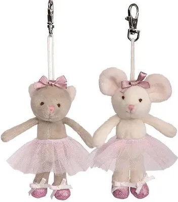 Produktbild von Bukowski Schlüsselanhänger Maus Antonia mit Tutu Kleid 10 cm