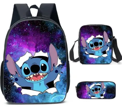 Obrázek produktu pro Lilo & Stitch Stitch batoh školní taška třídílná sada barva F