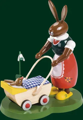 Produktbild von Richard Glässer Hase mit Kinderwagen