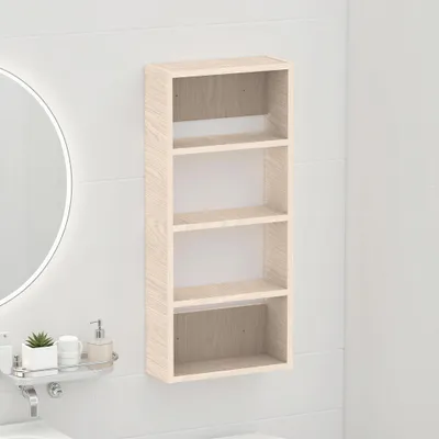 Produktbild von Decortie Rafina Badezimmerschrank Wandmontage, 4 Ebenen, 40x15x90 cm,Natürliche Eiche