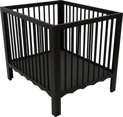 Produktbild von MamaLoes Hailey Wave Schwarz 80 x 100 cm Laufstalleinlage