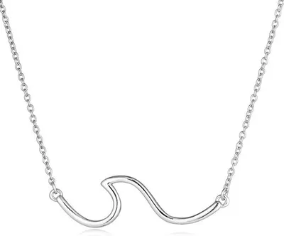 Produktbild von Elegante Silber Halskette Graphic -  und hautfreundlich KP21101