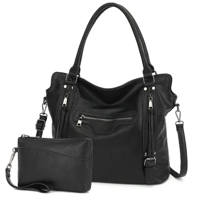 Produktbild von Handtasche Damen Shopper - Set Schultertasche Henkeltasche Umhängetasche Mit abnehmbarem Schultergurt für Büro Schule Einkauf