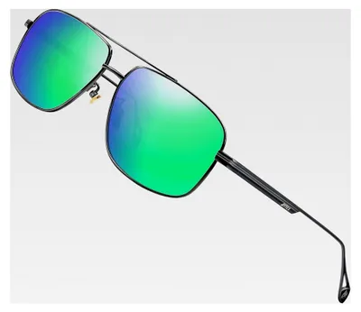 Produktbild von Herren Vintage Fliegerbrille mit polarisierten Gläsern und UV400 Schutz