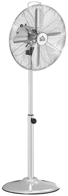 Obrázok produktu pre Homcom HOMCOM Trojnožkový ventilátor výškovo nastaviteľný 3-rýchlostný oceľový strieborný 824-021