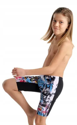 Produktbild von ARENA Jungen B Swim Jammer Placement, Schwarz-Multi, 10-11