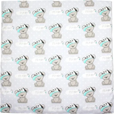 Produktbild von Primawela Deko Kissenbezug Bezug für Baby Kind für Kissen 80x80 cm 34. Boy Bärchen