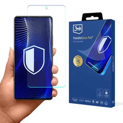 Produktbild von 3mk FlexibleGlass Pro Bruchsicheres Hybridschutzglas für POCO M7 Pro 5G, Flexible Schutzfolie, Bildschirmverstärkung, Unsichtbare Beschichtung