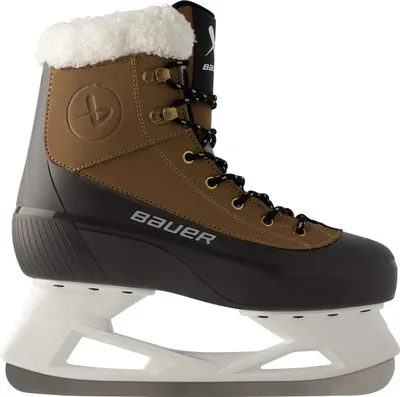 A single ice skate is shown against a white background.