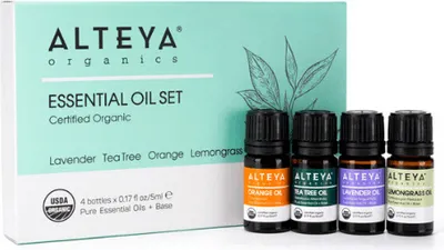 Obrázek produktu pro Dárkový set esenciálních olejů Alteya Organics 4 x 5 ml