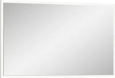 Produktbild von Spiegel >Vaga< mit Rahmen in Weiß - 83x48x2cm (BxHxT)