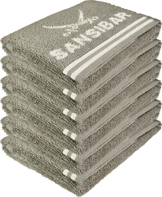 Produktbild von Sansibar Sylt Gästehandtuch 6er Set,  Frottier-Serie "Doubleface“, 30x50 cm, taupe/sand