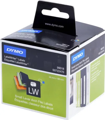 Immagine prodotto di Etichette per cartelle Dymo strette 38 x 190 mm bianco 110 pz. 99018