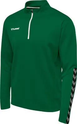 Produktbild von hummel hmlAUTHENTIC HALF ZIP SWEATSHIRT - EVERGREEN - 2XL