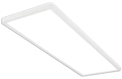 LED-Deckenleuchte, ultraflach, 3000 Lumen, 4000K, 58x20x3 cm, weiß