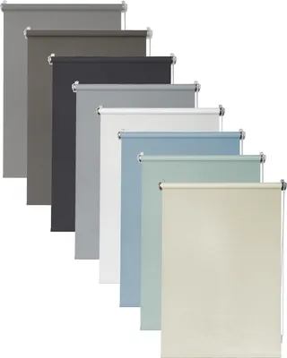 Produktbild von Deco4Me Seitenzugrollo Klemmfix ohne Bohren – Tageslichtrollo blickdicht mit Kettenzug – 80 x 160 cm, Creme