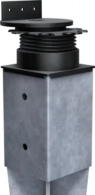 Produktbild von Terrassenlager Flex 42-87mm Polypropylen Schwarz