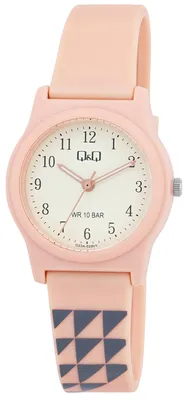 Produktbild von Q&Q Kinder Armbanduhr Resinband, 10 ATM, Muster