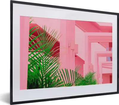 Produktbild von MuchoWow® Gerahmtes Poster Sommer - Pflanzen - Garten 40x30 cm - Poster mit Schwarzem Bilderrahmen Wandposter Rahmen Foto Bilder - Bilderrahmen - Poster im Rahmen