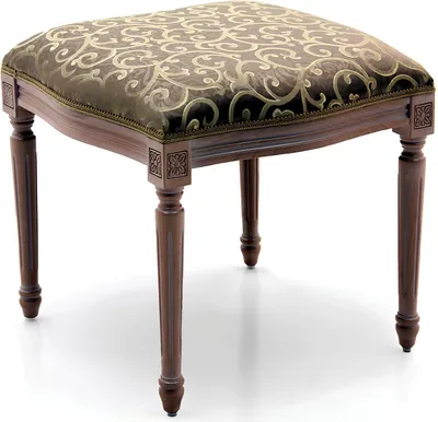 Obrázek produktu pro Designová stolička do obývacího pokoje dřevěná textilní podnožka otoman stolička pouf