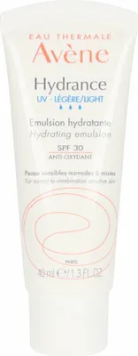 Produktbild von Avene Hydrance UV Light, Tagescreme, Frauen, Mischhaut, normale Haut, Empflindliche Haut, Gesicht, Feuchtigkeitsspendend, Feuchtigkeitsspendend, Schutz, Weichmachend, 40 ml