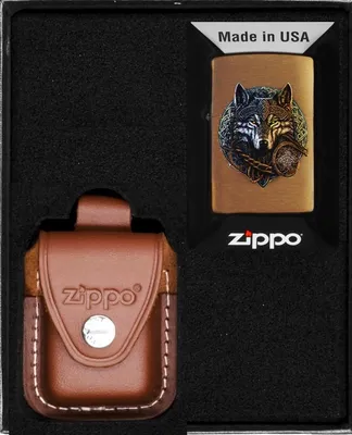 Produktbild von ZIPPO Feuerzeug-Set WOLF WARRIOR DESIGN Geschenk No2