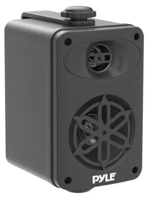 Produktbild von Pyle 200W Bluetooth Outdoor Lautsprecher 3.5" 2-Wege wetterfest schwarz Set