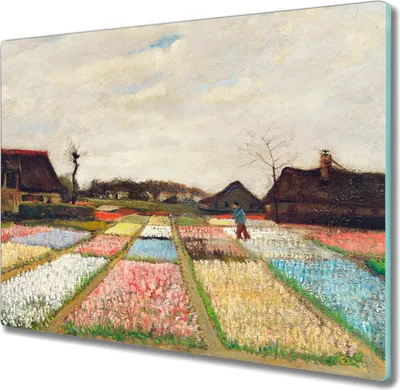 Produktbild von Coloray Herdabdeckplatte 60x52 cm Schneidebrett Kochplattenabdeckung Küchenbrett Hackbrett - Van Gogh Birnenfelder