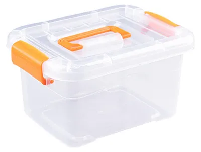 Transparente Aufbewahrungsbox mit Verriegelung, mittel 30 cm