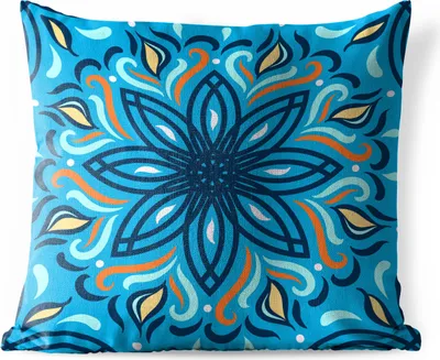 Produktbild von MuchoWow® Outdoor Kissen - Blume - Quadrat - Muster - 45x45 cm - Wetterfest - Lounge Kissen - Fotokissen - Dekoratives Kissen