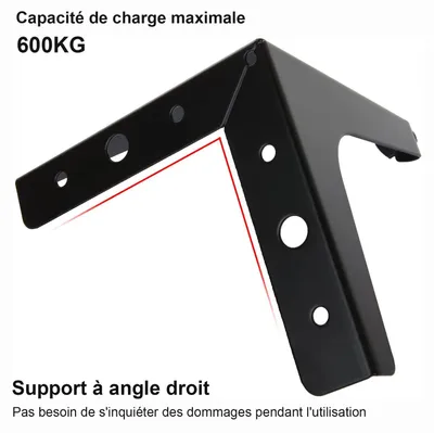 Zdjęcie produktu dla Nogi meblowe 15 cm, 8 sztuk, metal czarny, regulowane, do mebli